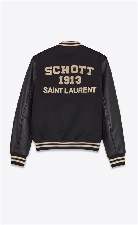 ysl varsity jacket men